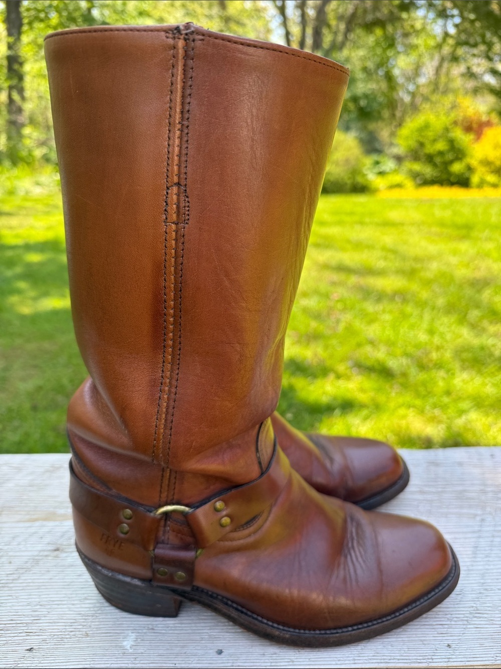 Vintage Made in USA Frye
Brown Leather Harness Boots - Picture 4 of 13